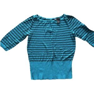 White House black Market Sweater Size Small Striped